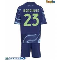 Maglie da calcio Ajax Steven Berghuis #23 Seconda Maglia Bambino 2025-26 Manica Corta + Pantaloni corti)